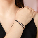 Pulsera Tejida con Barrita de Cobre