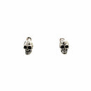 Aretes Broquel Calavera de Plata .925