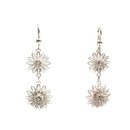 Aretes Doble Flor Filigrana de Plata .925 - 3