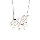 Dije Calado Unicornio de Plata .925
