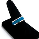 Anillo Banda con Ópalo 8mm de Plata .925 - 2