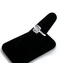 Anillo Circonia Rectangular Blanco 2