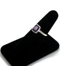Anillo Circonia Rectangular Morado 2