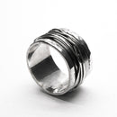 Anillo Ancho con Alambre de Plata .925 - 2