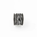 Anillo Corrugado Oxidado de Plata .925 - 2