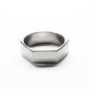 Anillo Hexágono de Plata .925