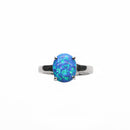 Anillo Oval Ópalo de Plata .925 - 1