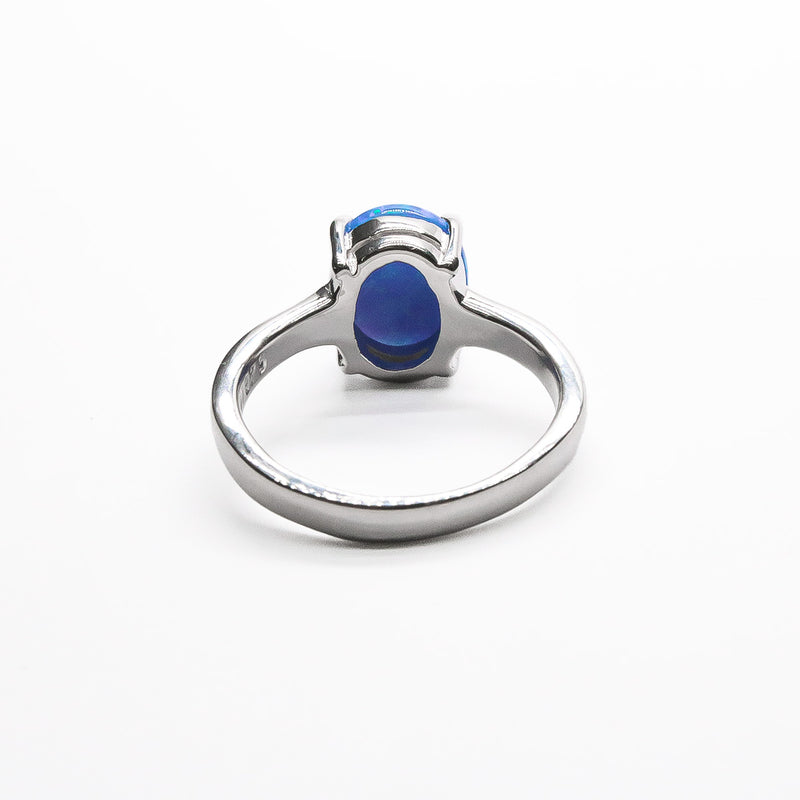 Anillo Oval Ópalo de Plata .925 - 2