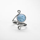 Anillo Piedra LarimarLuna de Plata .925 - 2