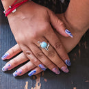 Anillo Piedra LarimarLuna de Plata .925 - 5