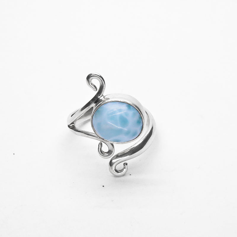 Anillo Piedra LarimarLuna de Plata .925
