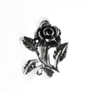 Anillo Rosa Oxidado de Plata .925 - 2