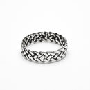 Anillo Trenzado Oxidado de Plata .925