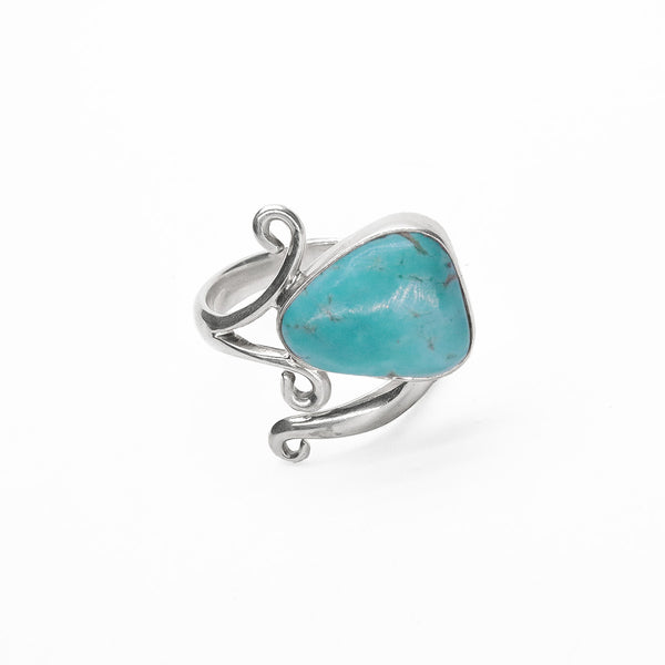 Anillo Turquesa de Plata .925