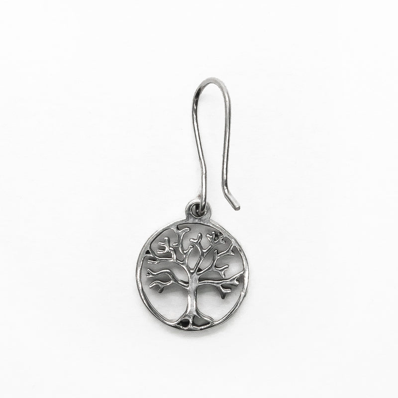 Aretes Árbol de la Vida Oxidado de Plata .925 - 2