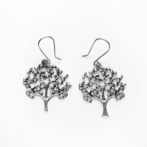 Aretes Árbol de la Vida de Plata .925