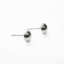Aretes Broquel 12 Bola Chica de Plata .925 - 1