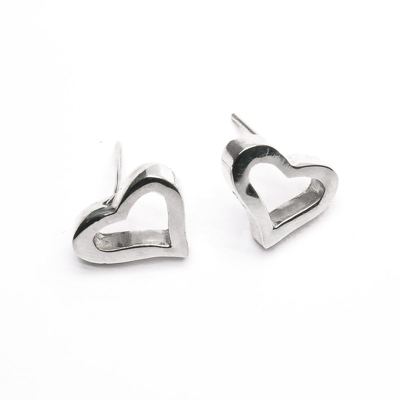 Aretes Corazón de Plata .925