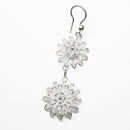 Aretes Doble Flor Filigrana de Plata .925 - 2