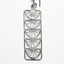 Aretes Filigrana Flor Media Luna Rombos de Plata .925 - 2