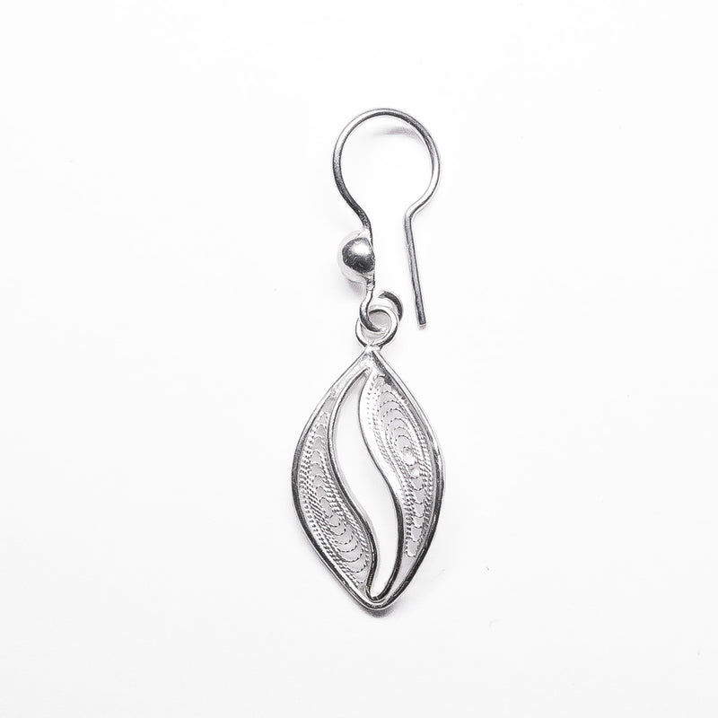 Aretes Filigrana Hoja de Plata .925 - 2
