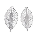 Aretes Hoja Filigrana de Plata .925