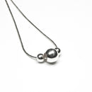 Aretes Largos con Bolita de Plata .925 - 3