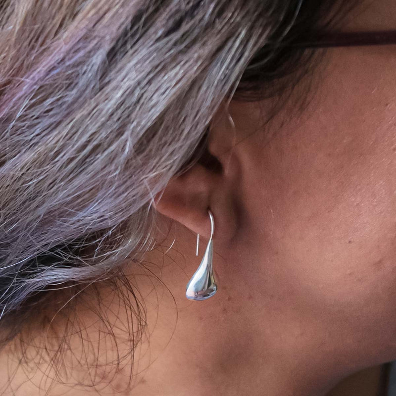 Aretes Pera de Plata .925 - 3