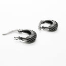 Arracadas Torzal Oxidada de Plata .925 - 2