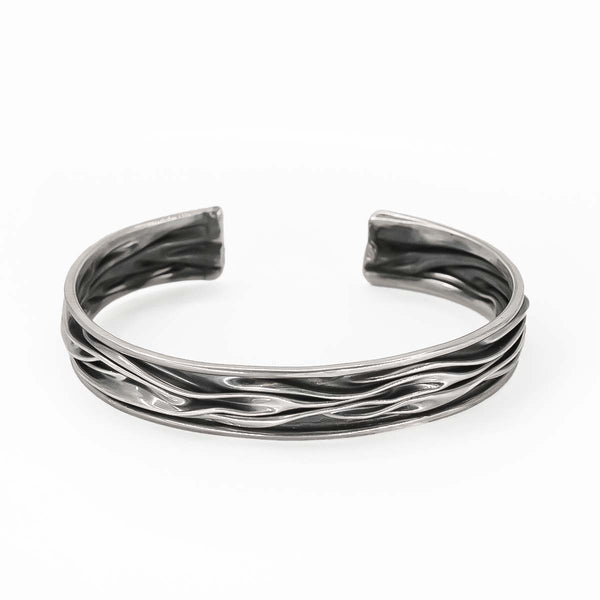 Brazalete Corrugado de Plata .925