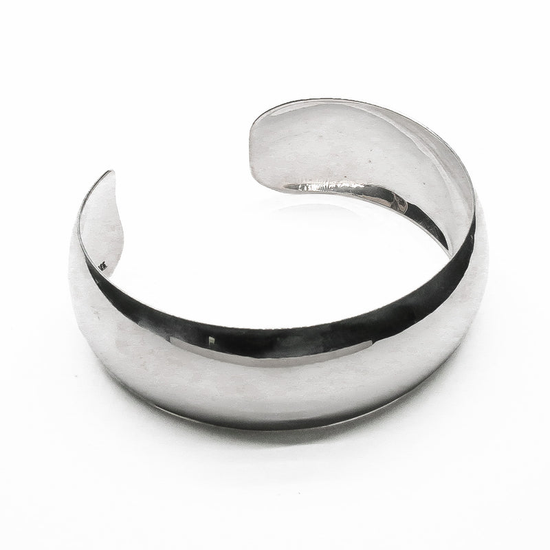 Brazalete Liso Bombeado de Plata .925 - 1