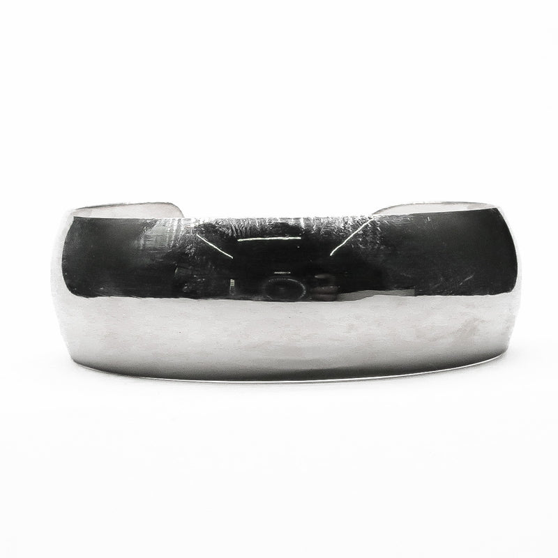 Brazalete Liso Bombeado de Plata .925 - 2