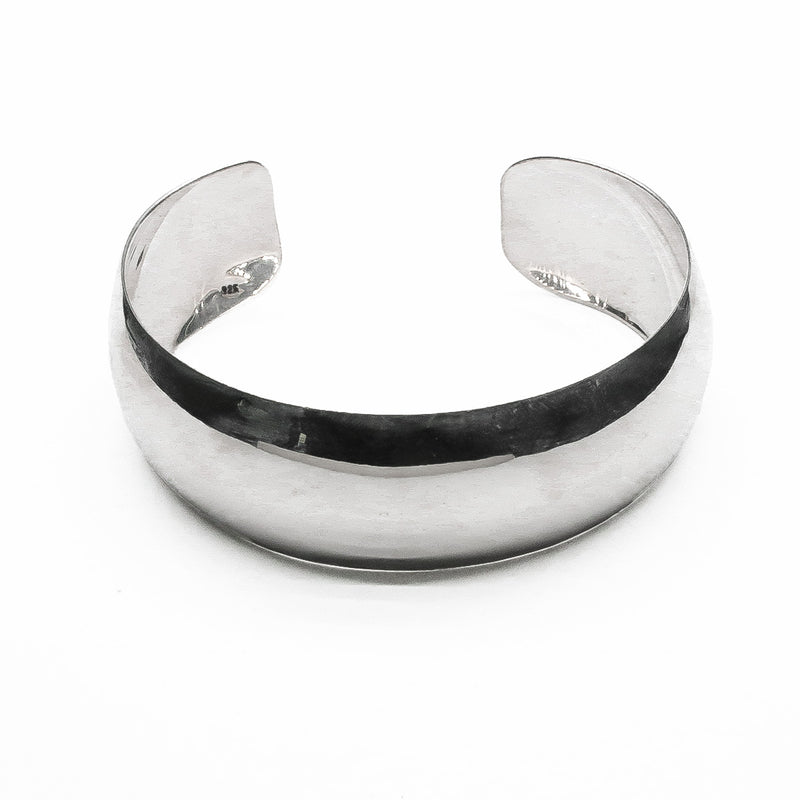 Brazalete Liso Bombeado de Plata .925