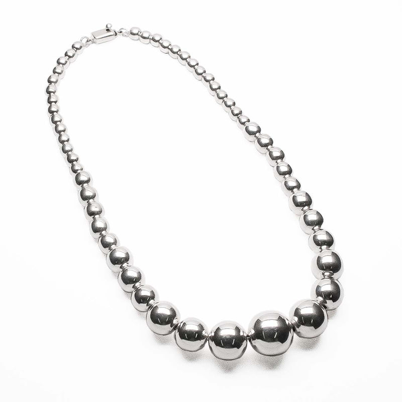 Collar Bola en Disminución de Plata .925 - 1