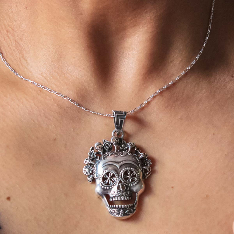 Dije Calavera Catrina de Plata .925 - 2