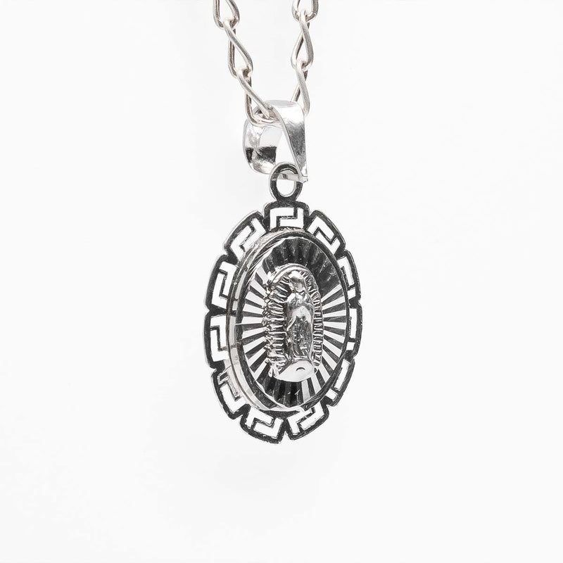 Dije Medalla Virgen de Guadalupe de Plata .925 - 2