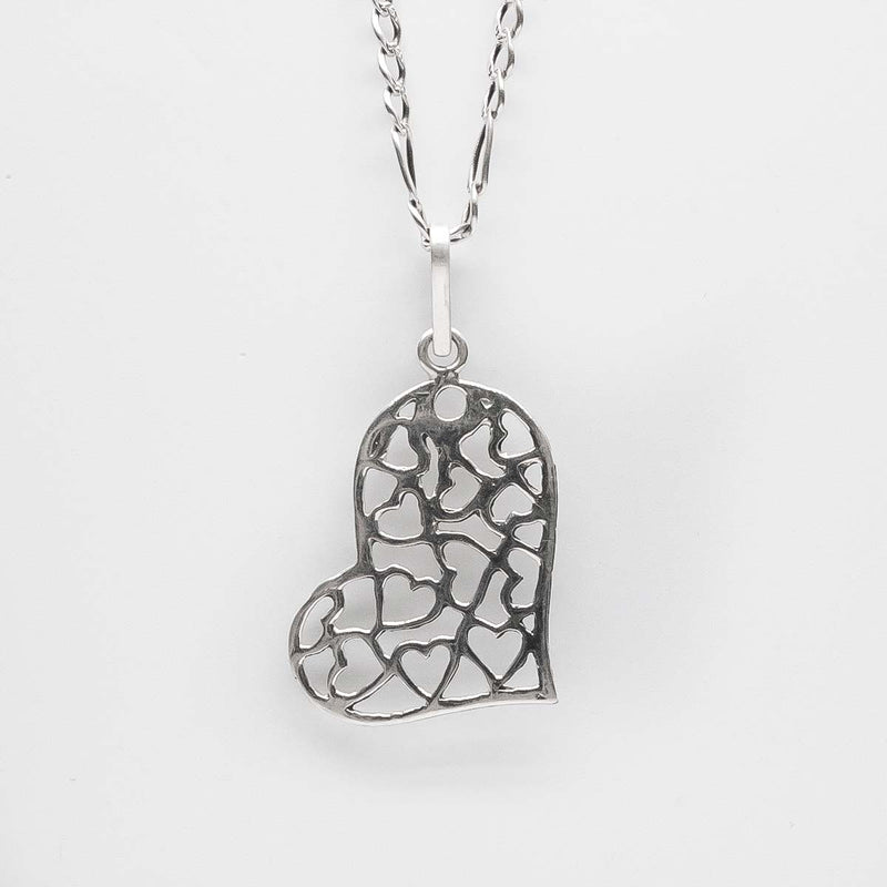Dije Silueta de Corazones de Plata .925 - 4