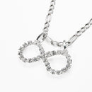 Juego Aretes y Dije con Circonia Infinito de Plata .925 - Dije