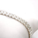 Pulsera Eslabonada Mediana con Mate 2 de Plata .925