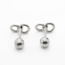 Mancuernilla Nudo Círculos de Plata .925 - 2