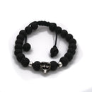 Pulsera con Piedra Volcánica con Cabeza de Animal de Plata .925