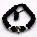 Pulsera con Piedra Volcánica con Cabeza de Animal 5 de Plata .925