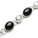 Pulsera Ónix con Perla de Plata .925 - 4