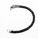 Pulsera Piel con Cabeza Varias de Plata .925 - 1