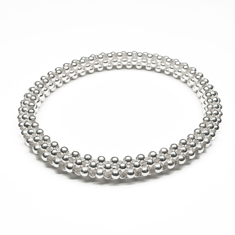 Pulsera Resorte con Bolita de Plata .925 - 2